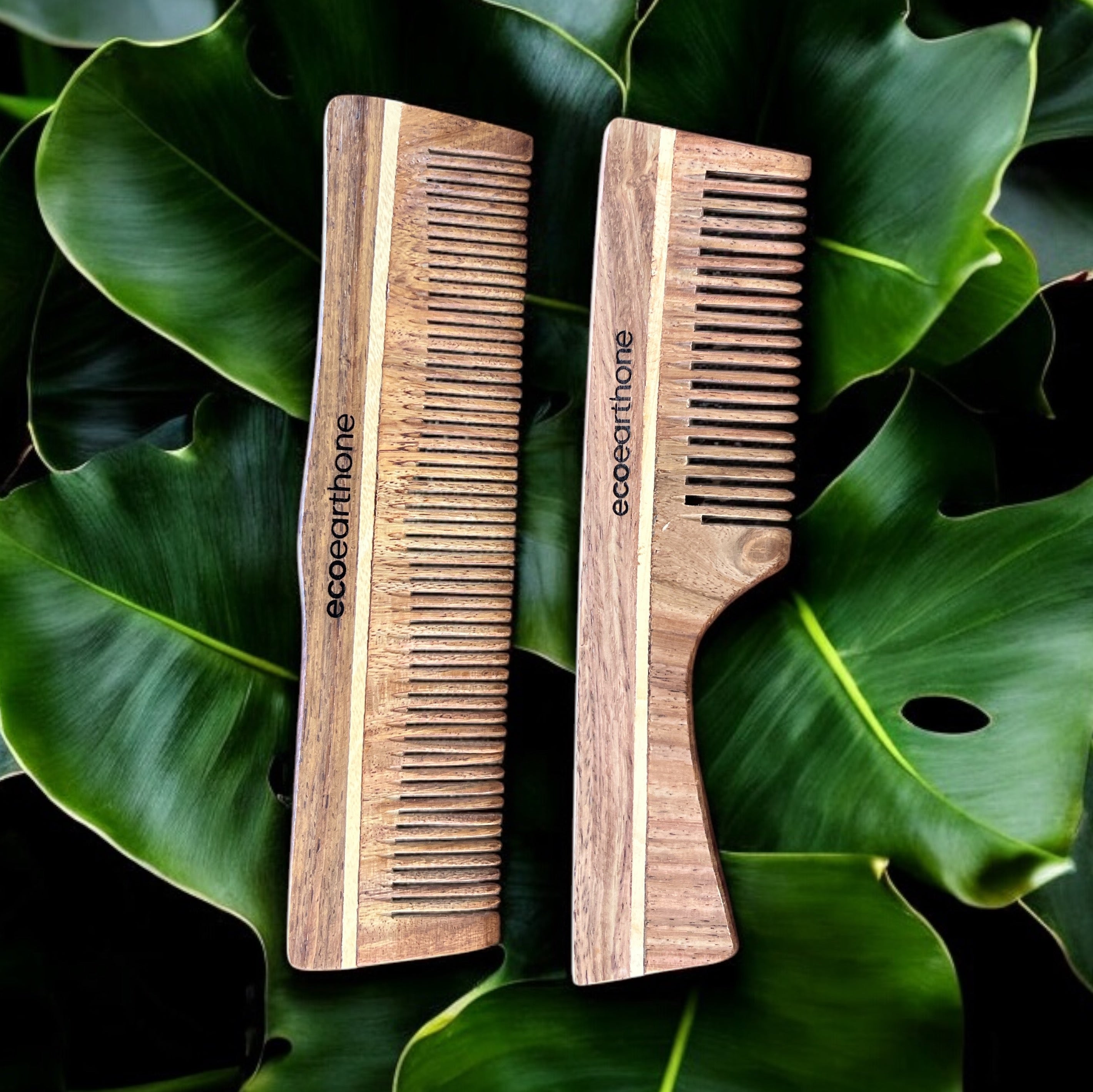 Sheesham comb (Pack of 2) Handle & Plain