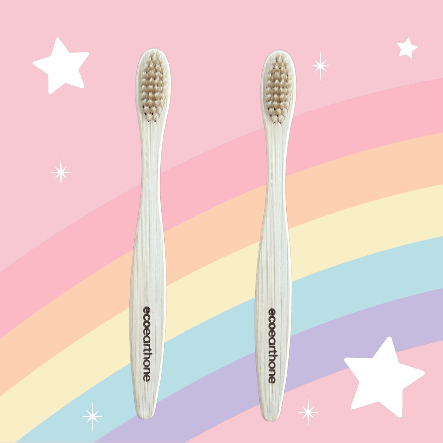 Kids Bamboo Toothbrush (pack of 2)