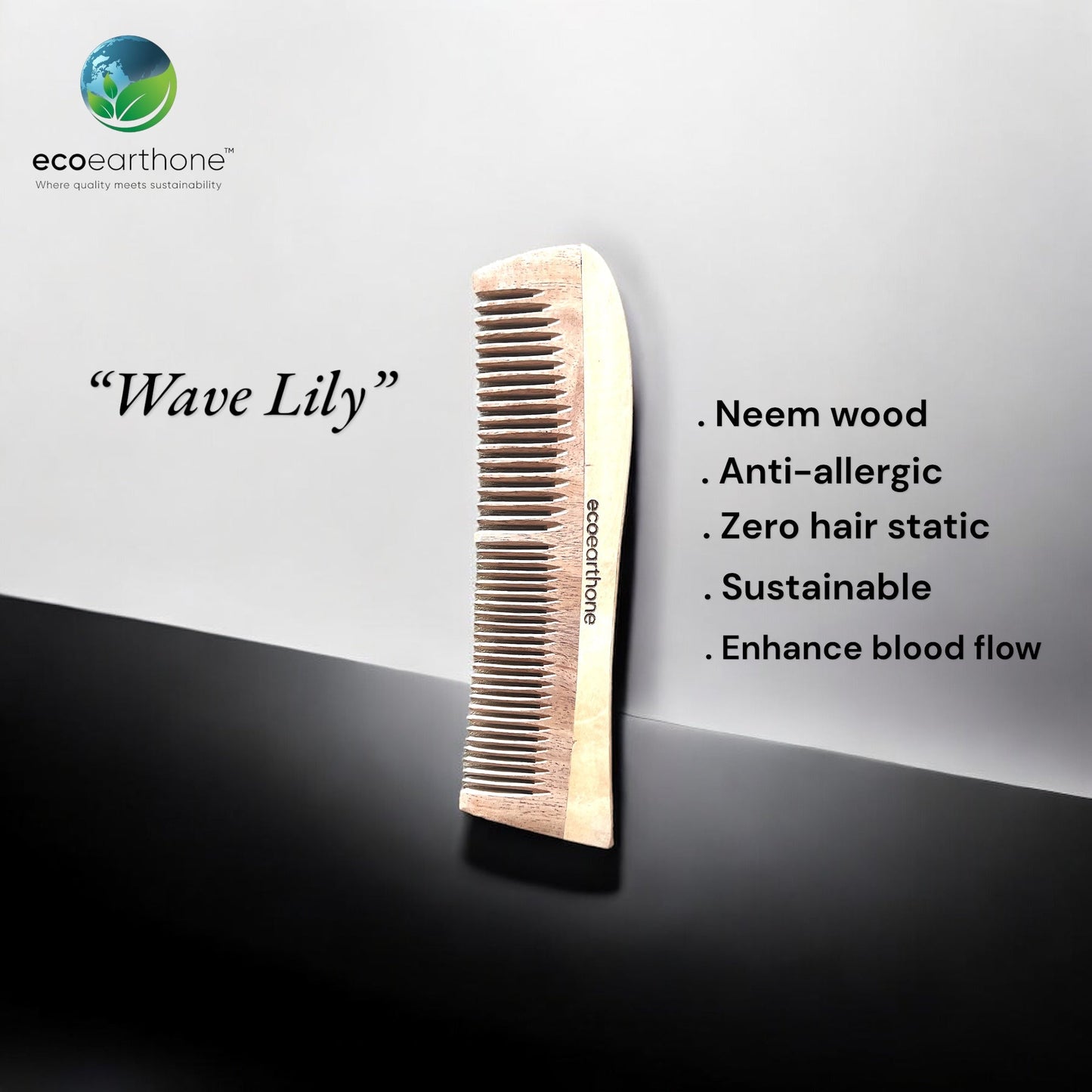 Neem Wood Comb (pack of 3) EcoEarthOne