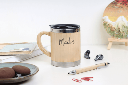 Bamboo Coffee mug (300ml)- (Pack Of 1) EcoEarthOne