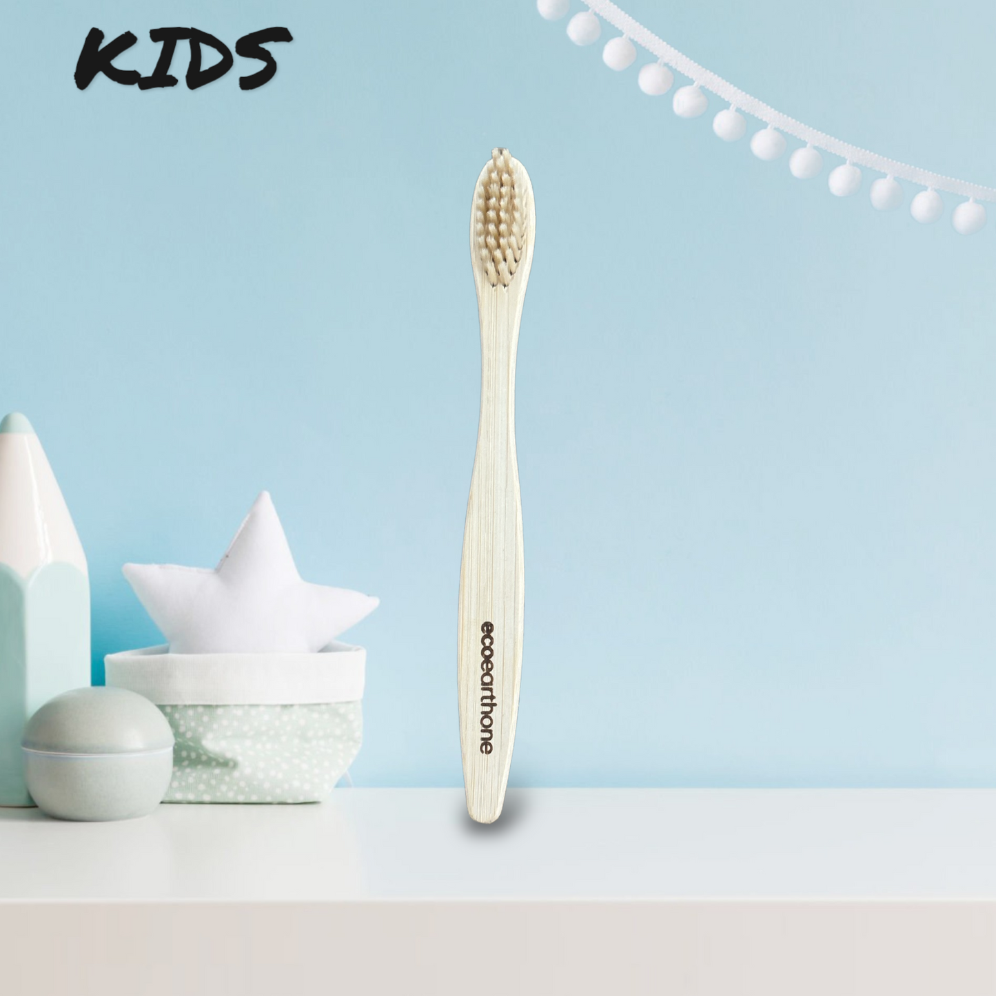 Kids Bamboo Toothbrush (pack of 2)