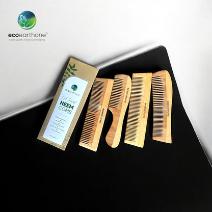 Neem Wood Comb (pack of 4) EcoEarthOne
