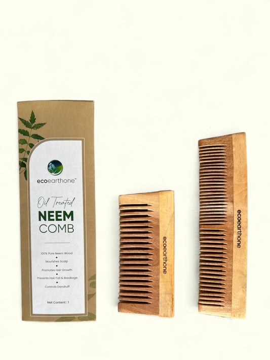 Neem Wood Comb (pack of 2) EcoEarthOne